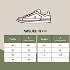 P448 White Leather Low Top Sneakers