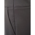 Lardini Gray Wool Casual Pants