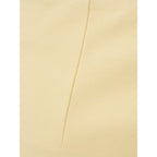 Lardini Yellow Viscose Midi Skirt