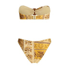 Zimmermann Yellow Lycra Bikini
