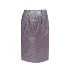Tom Ford Purple Polyamide Midi Skirt