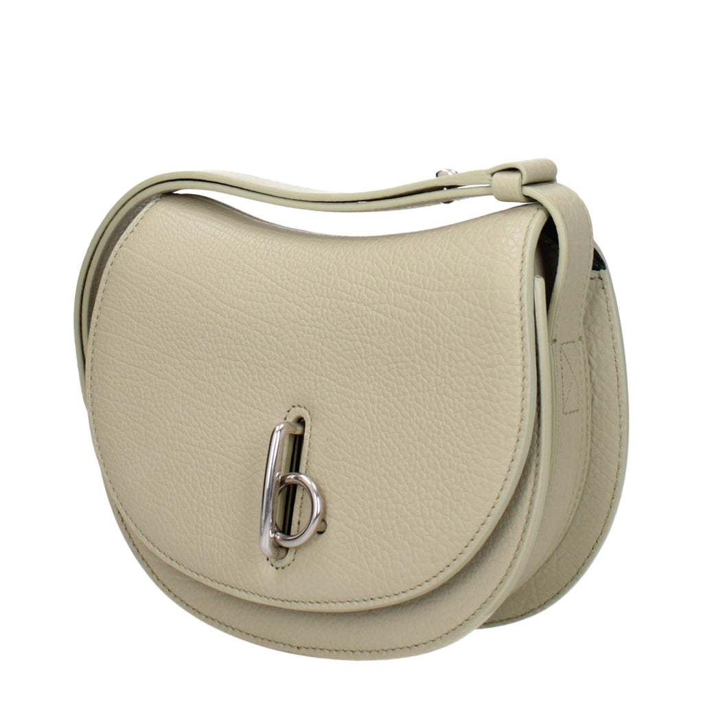 Burberry Green Leather Shoulder Bag