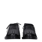 Max Mara Black Leather Oxfords And Derbies