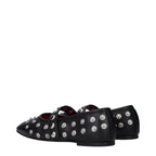 Stella McCartney Black Leather Ballet Flats