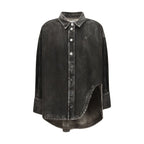 The Attico Black Denim Shirt