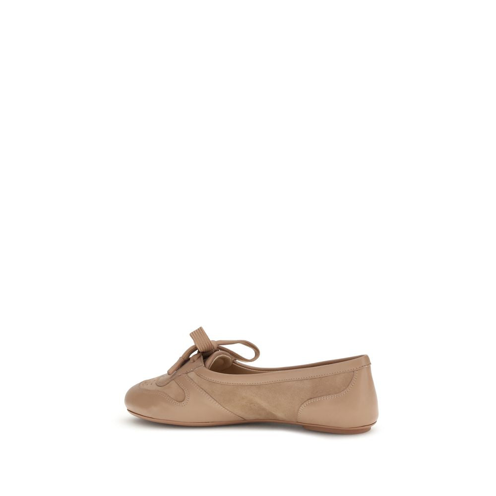 Gianvito Rossi Multicolor Calf Leather Bos Taurus Ballet Flats